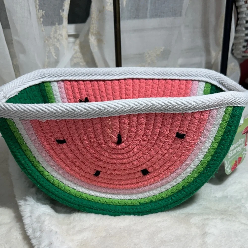 Taylor Madison watermelon half moon novelty storage basket